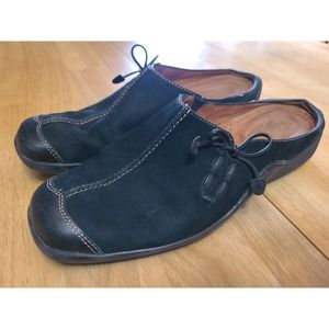 Naturalizer Womens Black Suede Slip-On Mules size 8.5